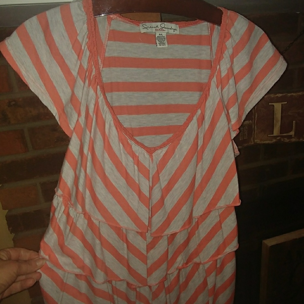 Soft Ruffled/layered Shirt with Capped sleeves